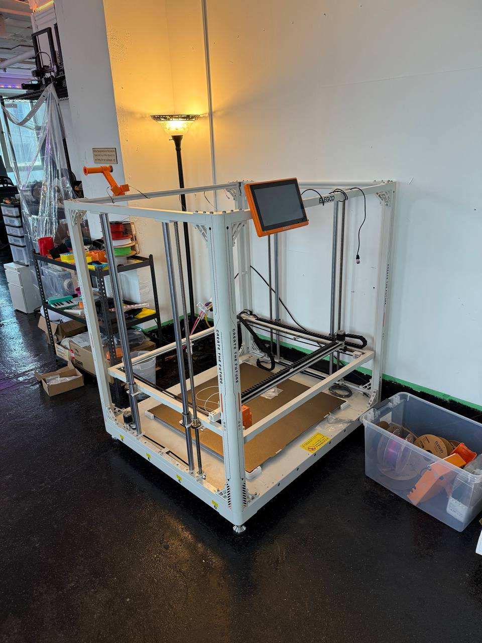 Large industrial 3D printer in the makerspace